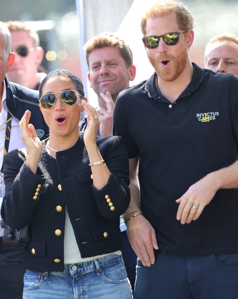 Harry and Meghan Markle at the Invictus Games in 2022