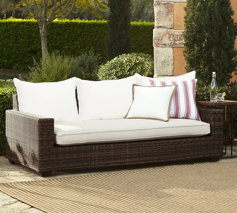 Pottery Barn Torrey All-Weather Wicker Square Arm Sofa