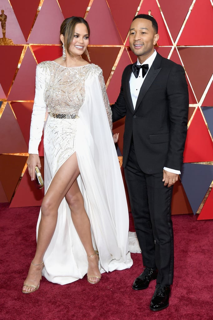 Chrissy Teigen and John Legend at the 2017 Oscars