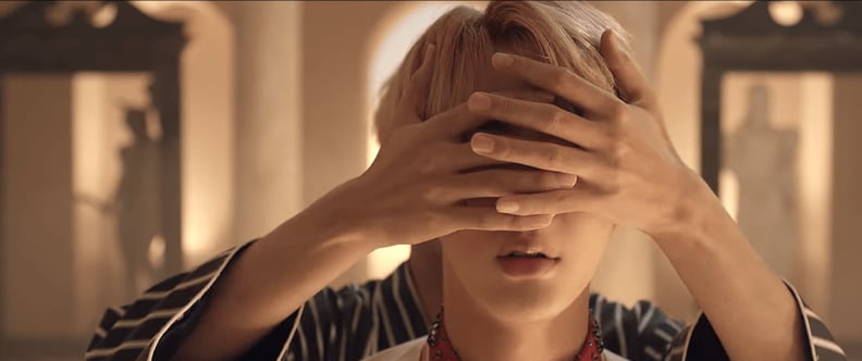 BTS's "Yet to Come" Music Video Easter Egg: Jin Covering V's Eyes