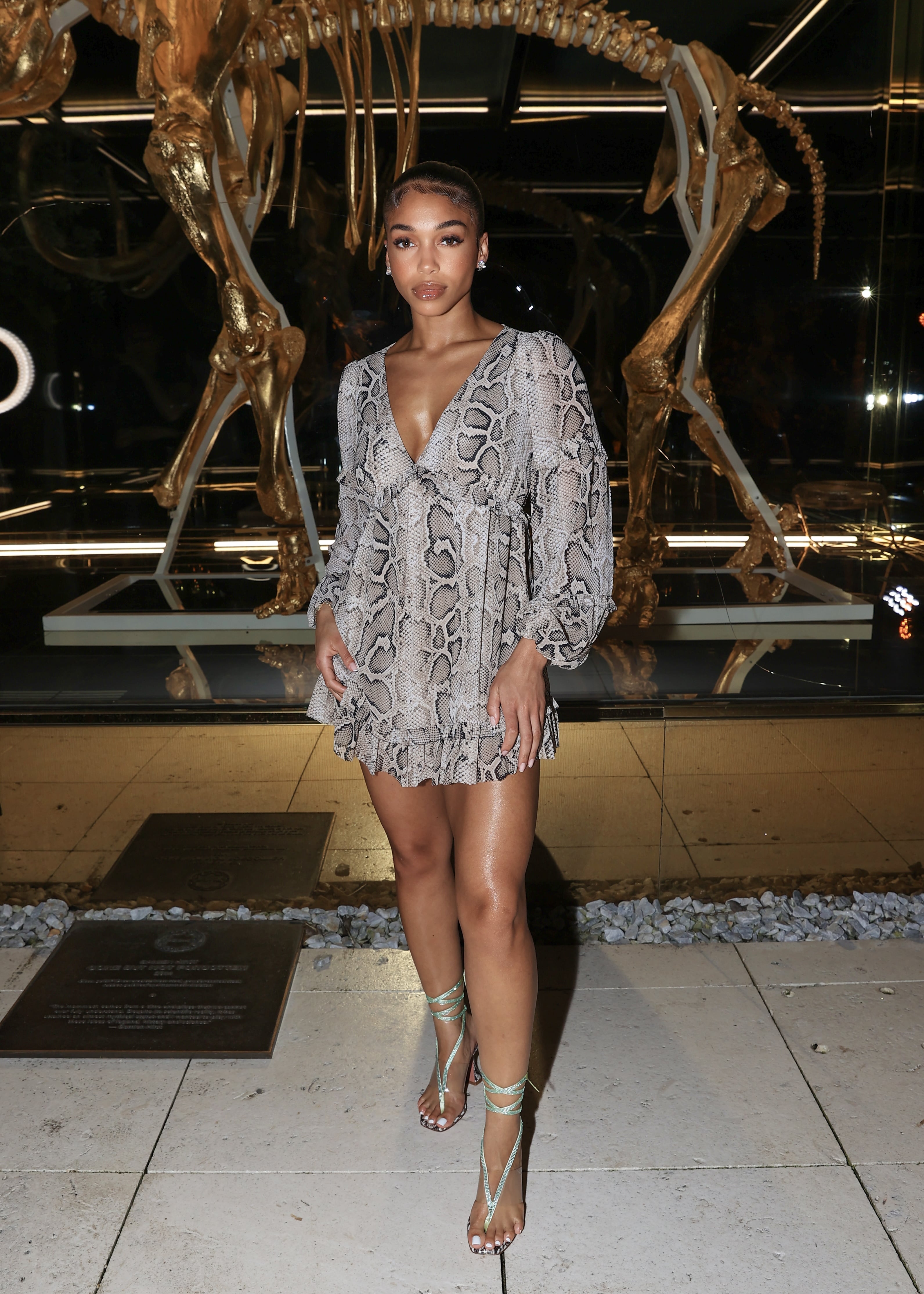 Shop Lori Harvey s Michael Kors One Piece Swimsuit POPSUGAR Fashion