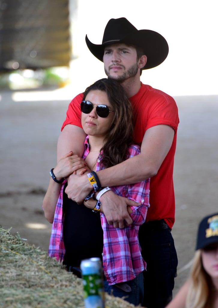 Mila Kunis and Ashton Kutcher at Stagecoach 2014