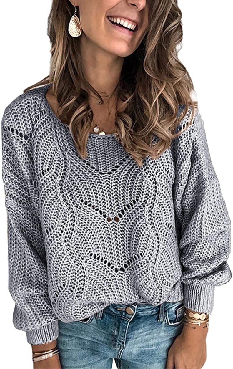 Best Cable-Knit Sweater For Women: Dokotoo Hollow Cable Knit Pullover Sweater