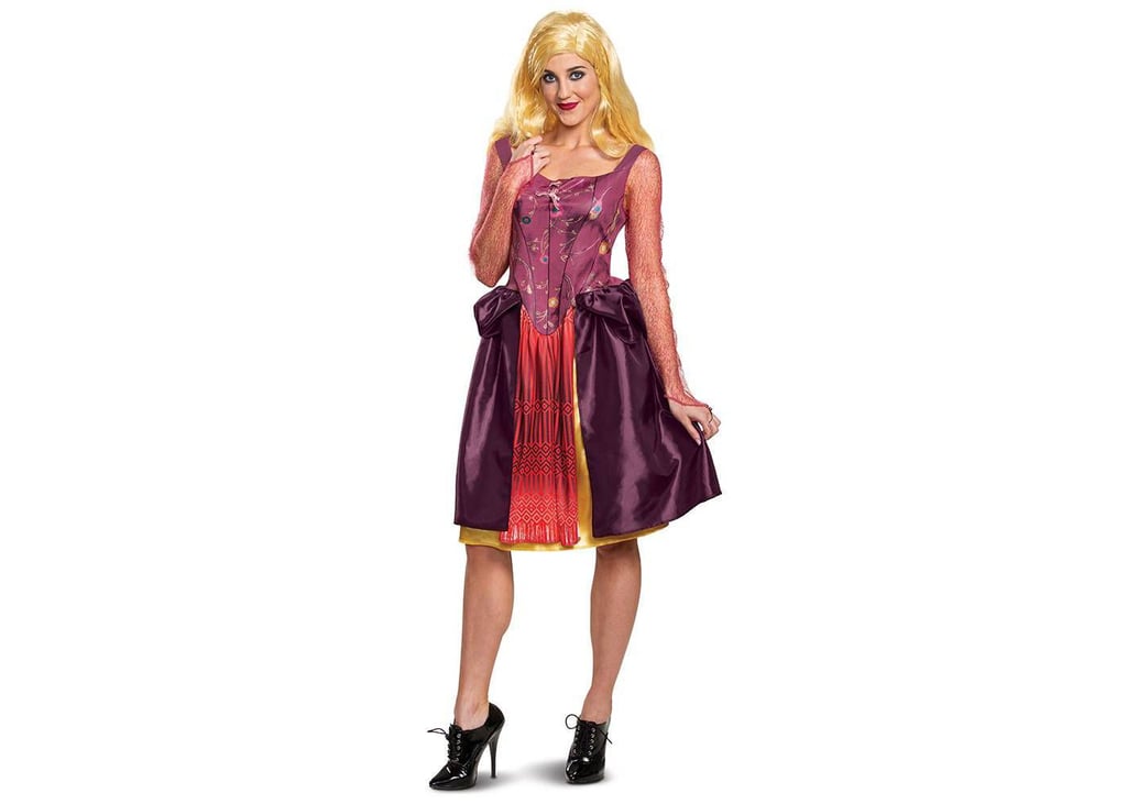 Adult Disney Hocus Pocus Sarah Sanderson Halloween Costume Dress