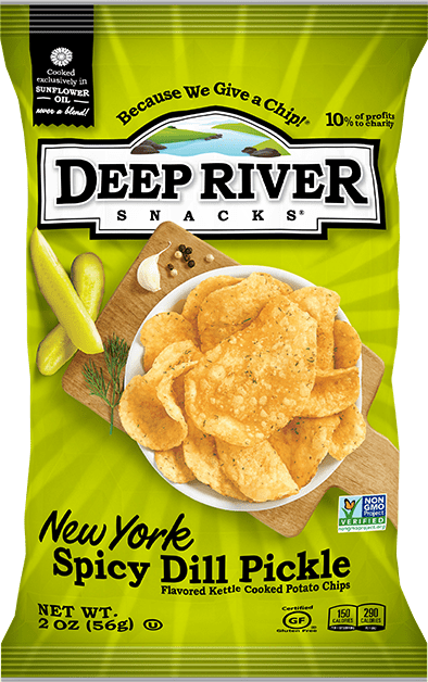 Deep River Snacks New York Spicy Dill Pickle Potato Chips