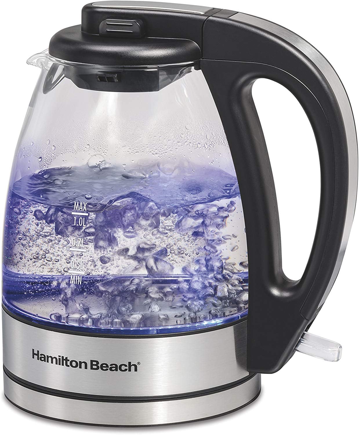 Hamilton beach glass kettle 1 liter top