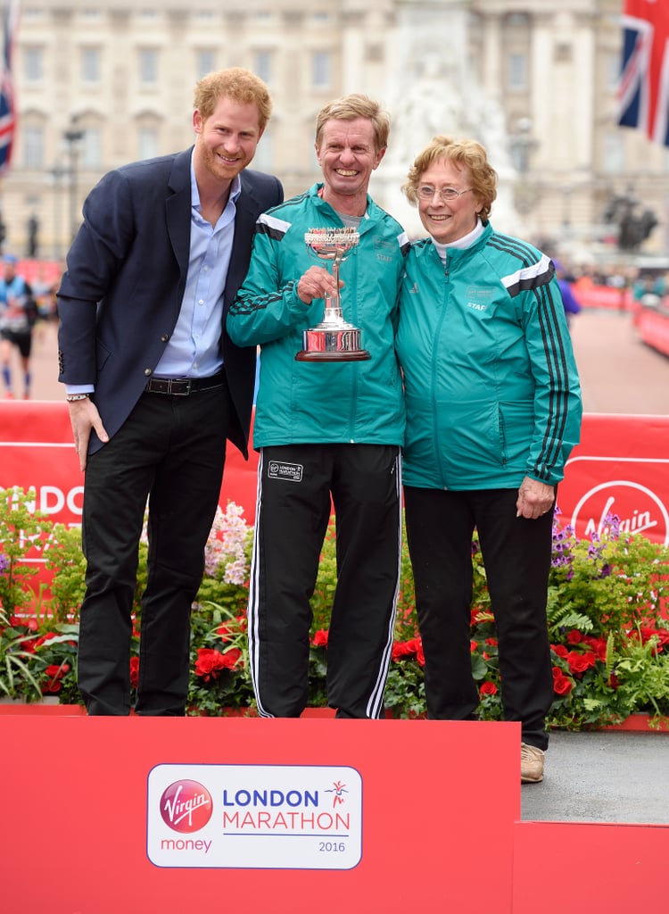 Prince Harry at London Marathon 2016 Pictures