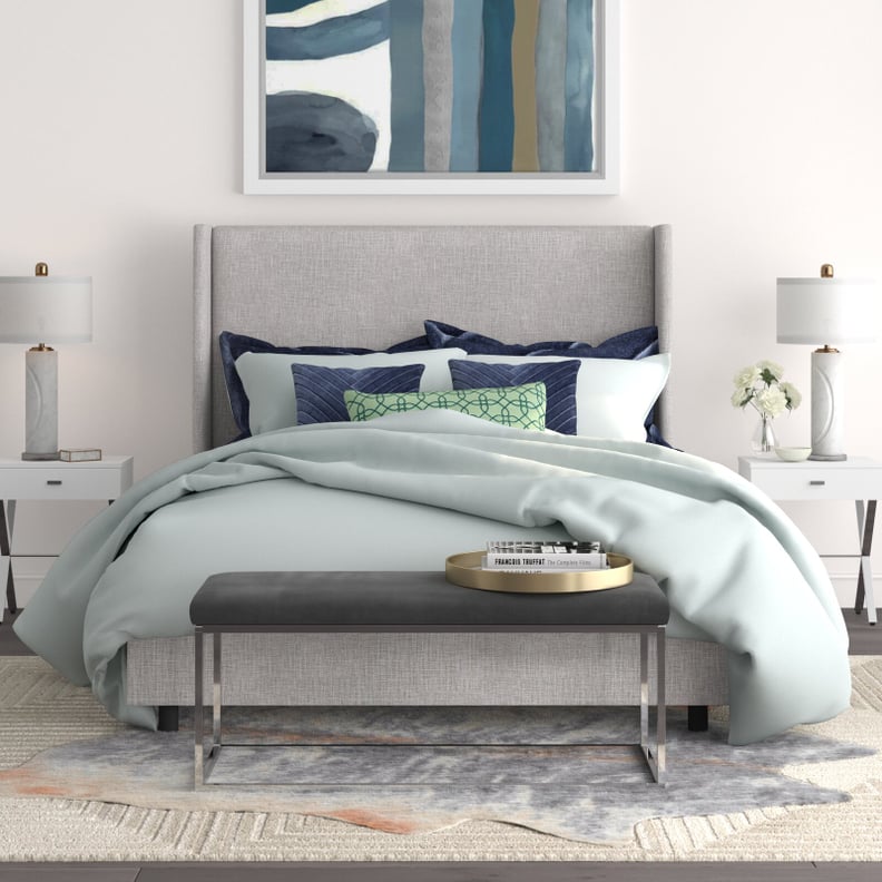 Charlotte Upholstered Low Profile Standard Bed