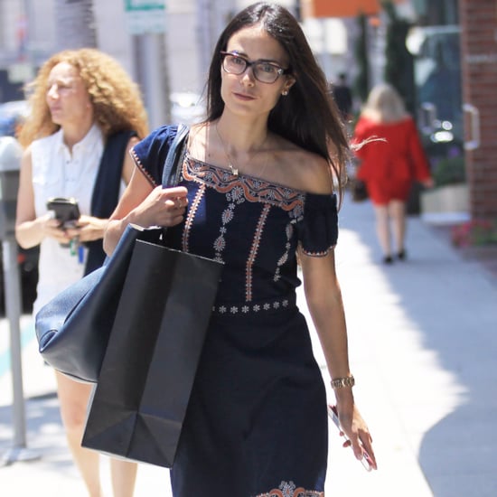 Jordana Brewster's Tory Burch Embroidered Dress July 2016