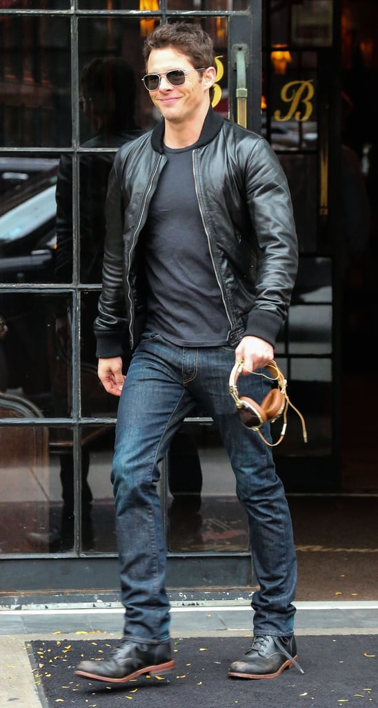 James Marsden's smirk was front and center in NYC on Saturday.