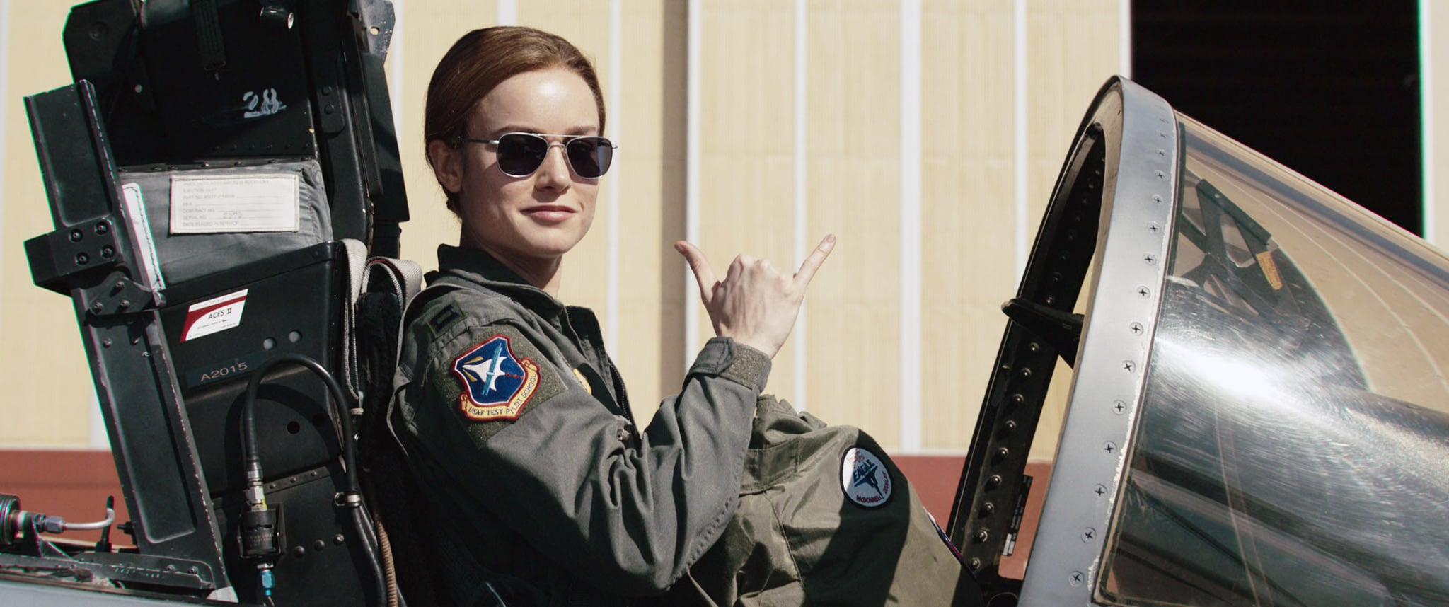 CAPTAIN MARVEL, Brie Larson as Carol Danvers / Captain Marvel, 2019.  Walt Disney Studios Motion Pictures /  Marvel / courtesy Everett Collection