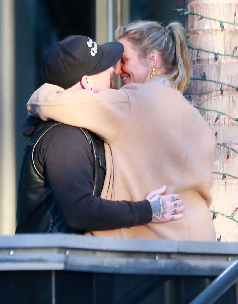 Cameron Diaz and Benji Madden Kissing in LA Dec. 2016