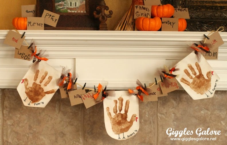 Sugar and Spice Handprint Turkey Banner