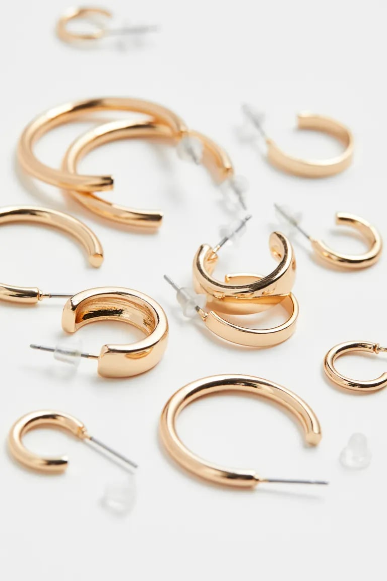 H&M 6 Pairs Hoop Earrings