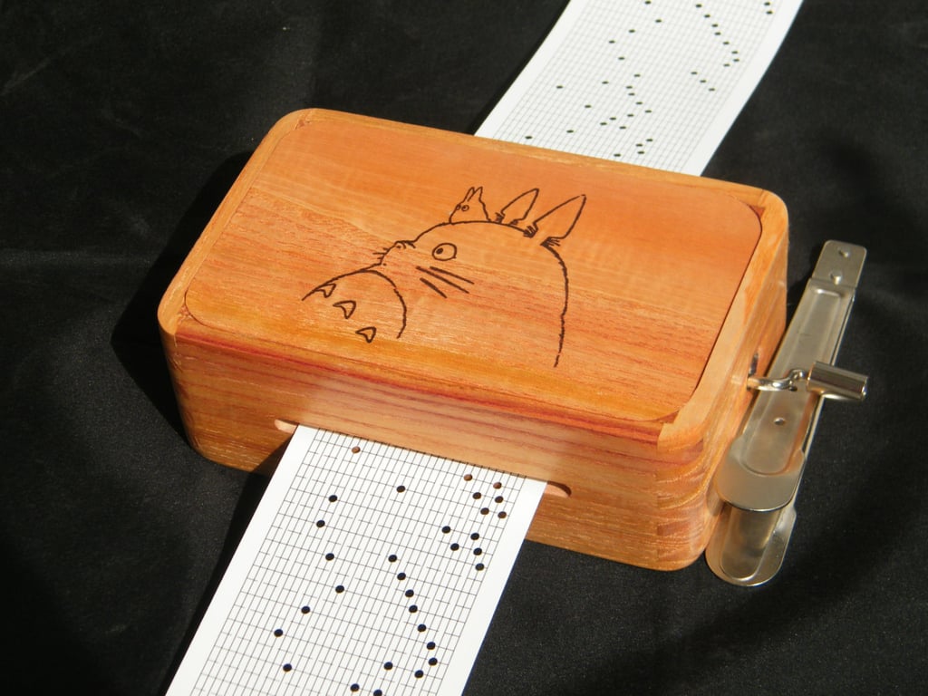 Wooden Totoro Music Box With Your Choice of Studio Ghibli Songs ($58+)