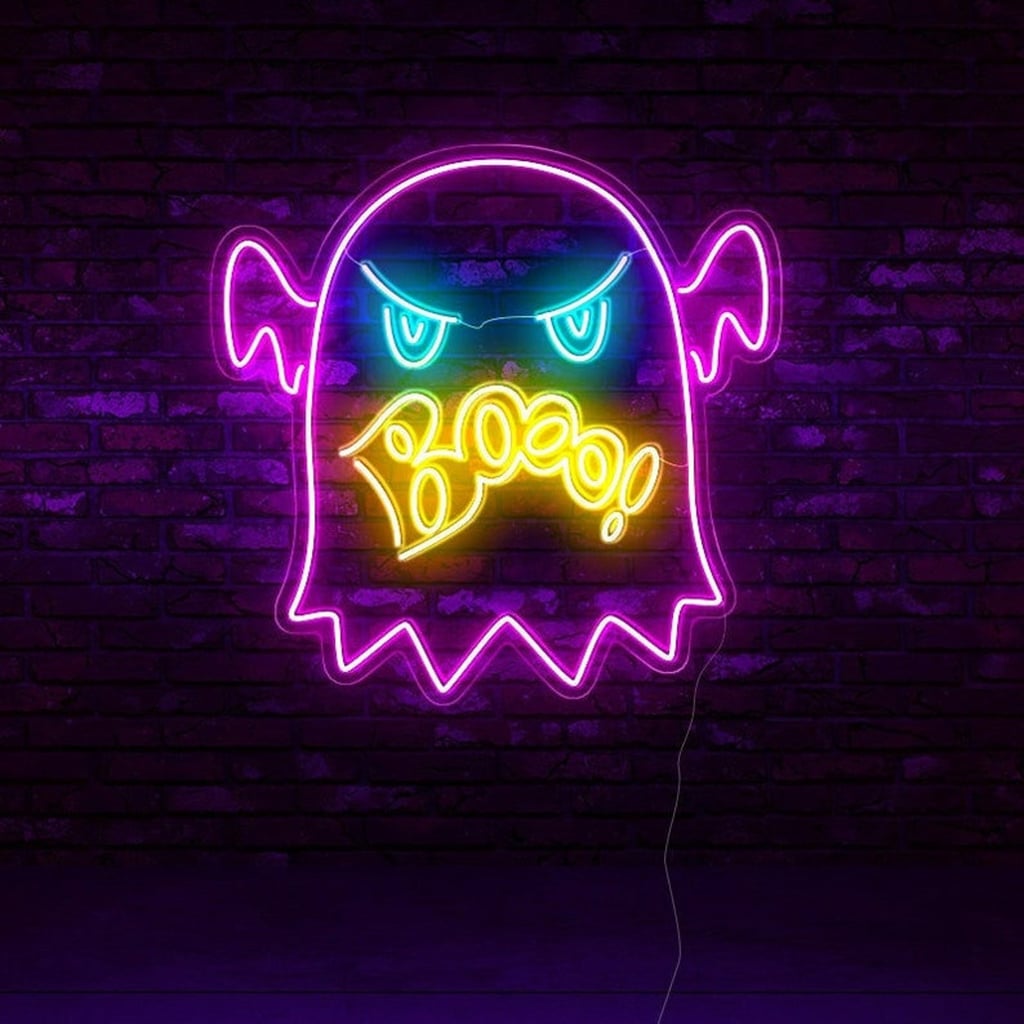 Angry Ghost Neon Light