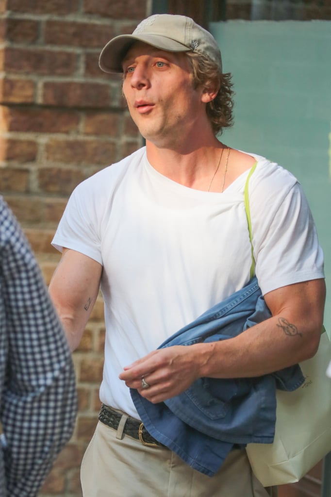 Jeremy Allen White's "EZ" and "Sweet" Tattoos