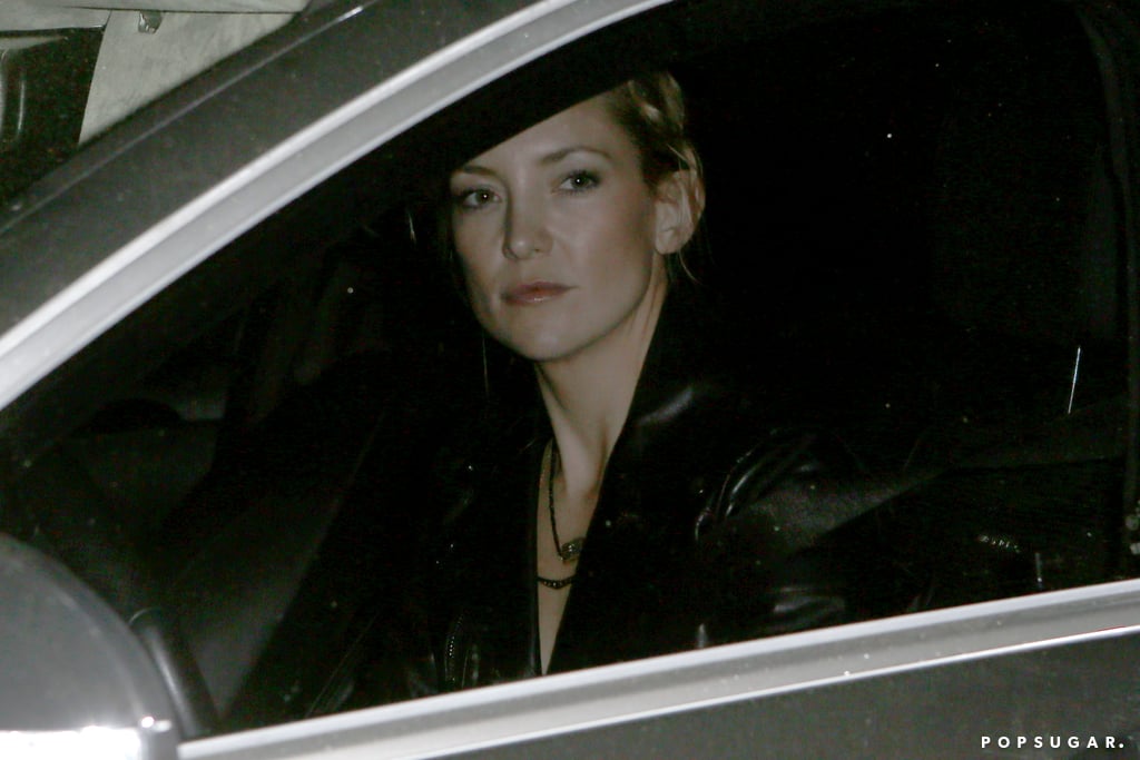 Kate Hudson drove to the 39th birthday bash.
