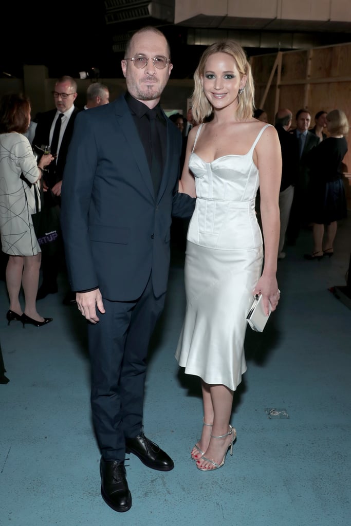 Jennifer Lawrence's Sexy White Slip Dress
