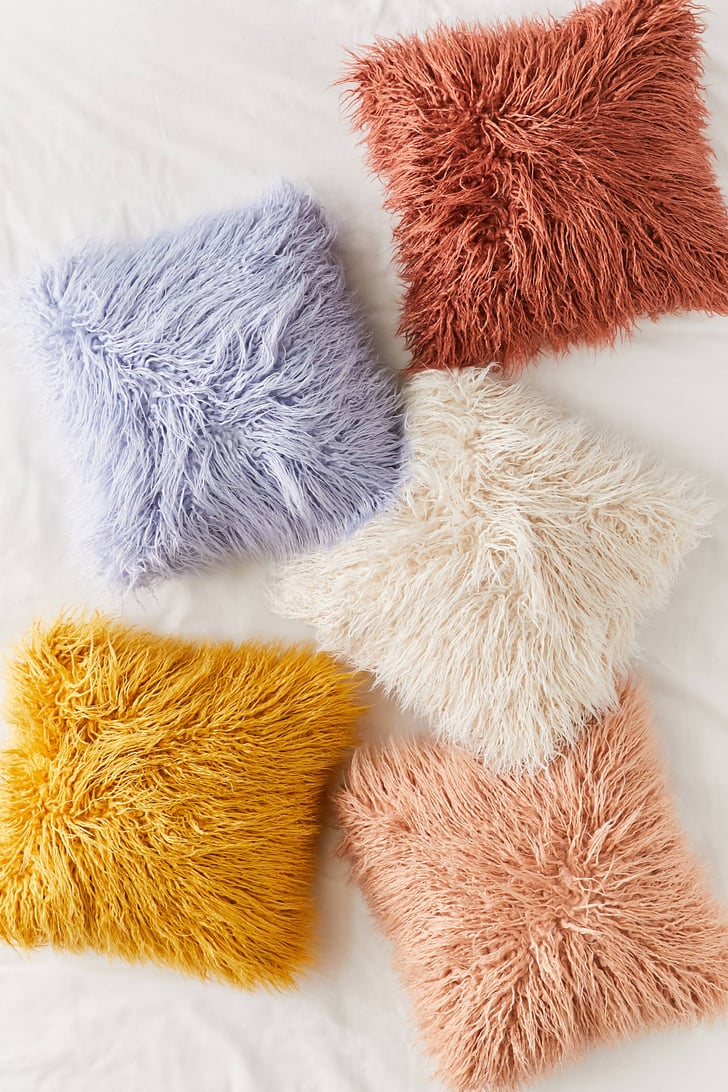 Mila Faux Fur Throw Pillow Best Cheap Cozy Products 2020 POPSUGAR