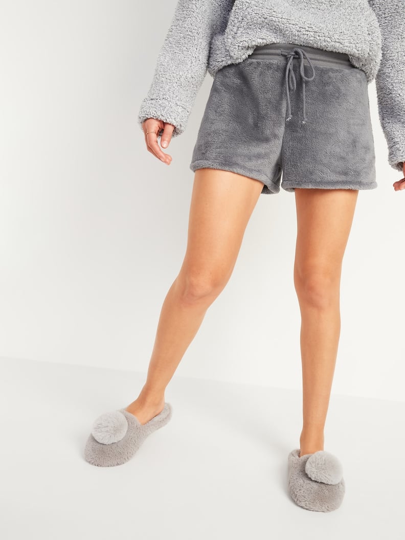 Old Navy Cozy Faux-Fur Sherpa Lounge Shorts