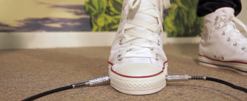 Converse Sneaker With Wah Guitar Pedal