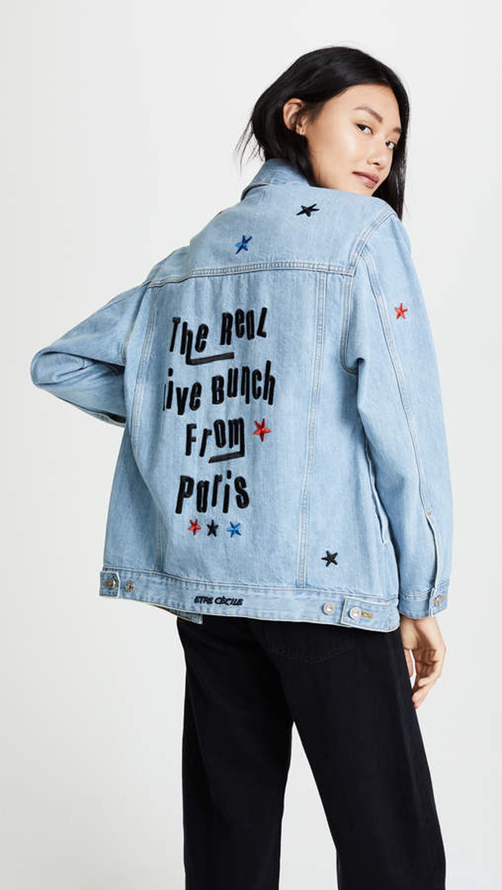 Demi Lovato Babe Denim Jacket | POPSUGAR Fashion
