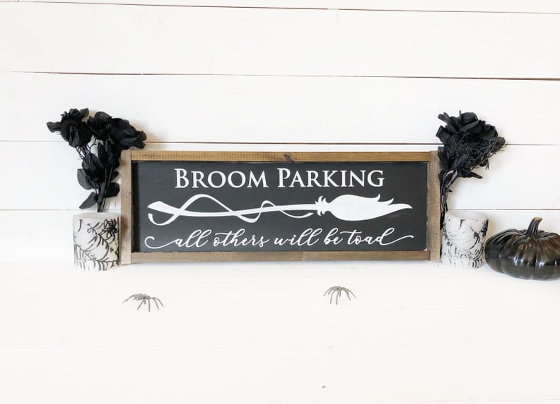 Broom Parking Sign