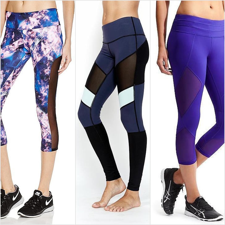 Power Mesh Cropped Gym Leggings, Compare