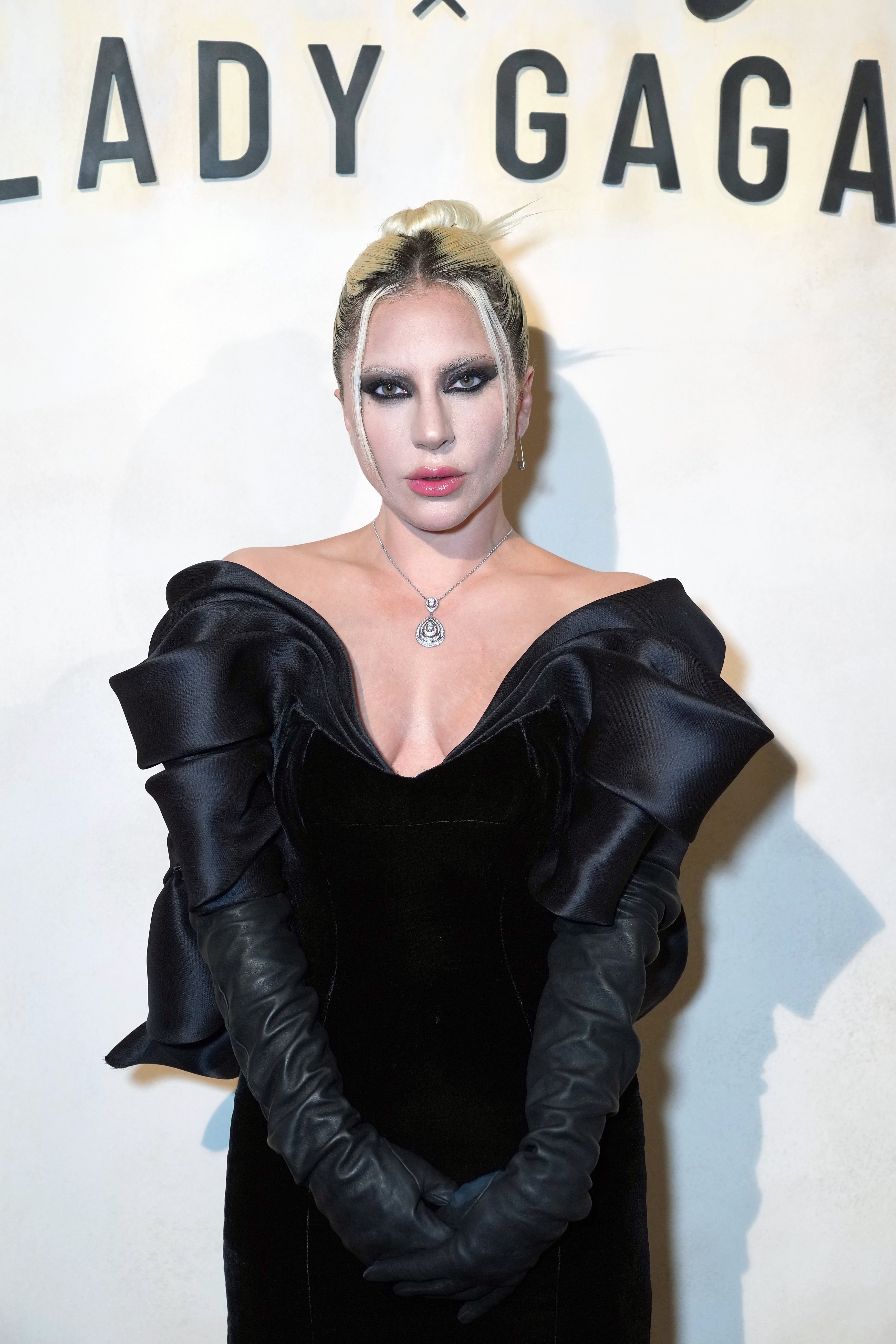 Lady Gaga's Black Dress and Fishnets at Dom Perignon Event | PS Fashion