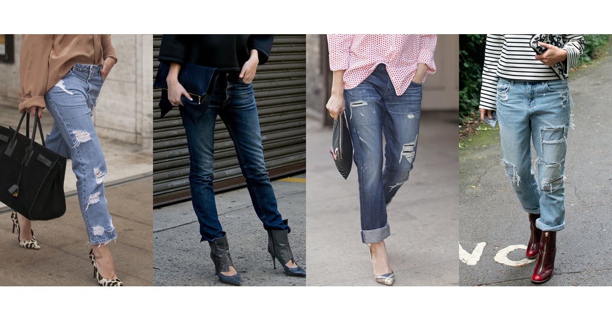 Boyfriend Jeans Outfit Ideas | POPSUGAR Fashion