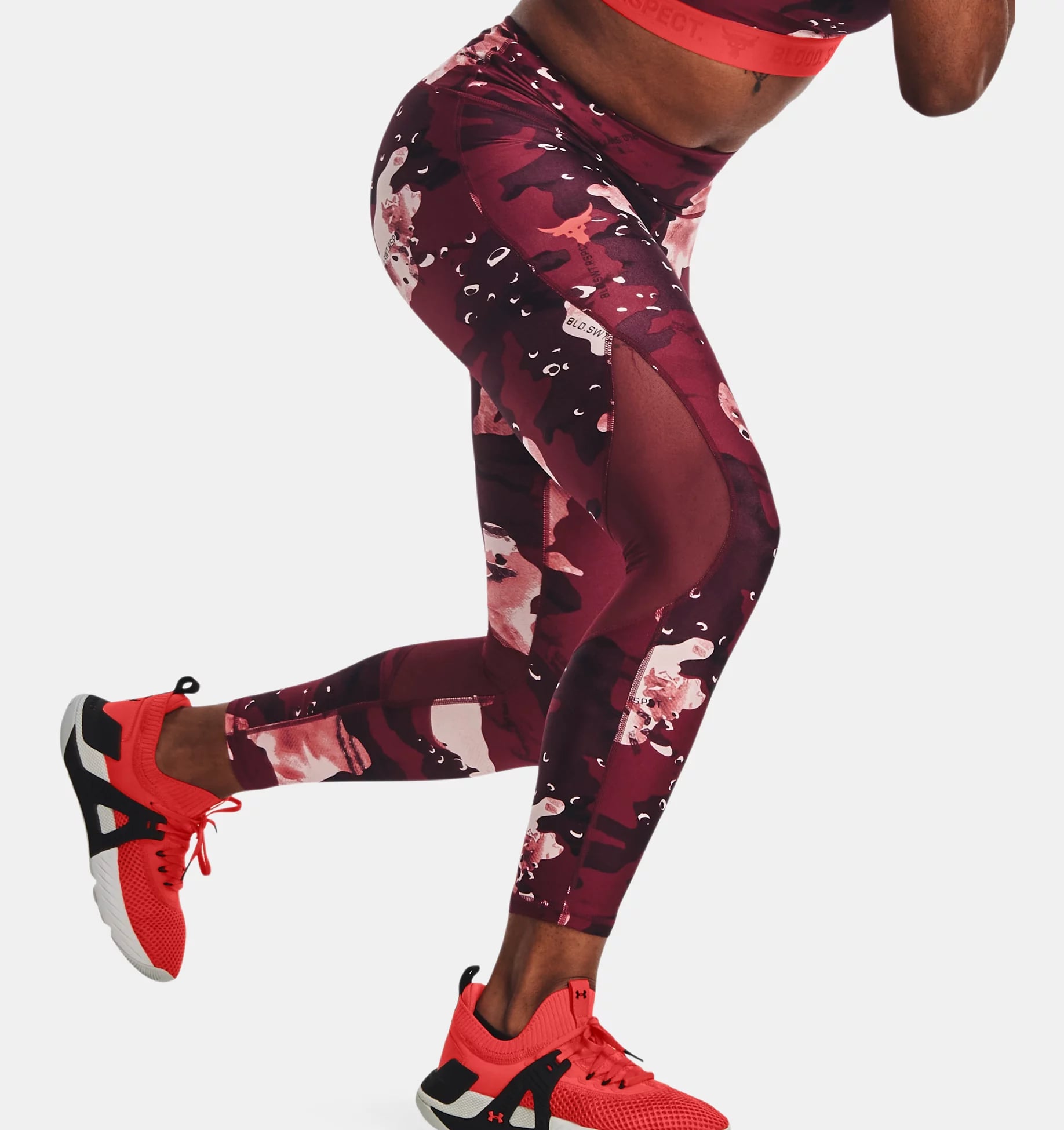 Women's Project Rock No-Slip Waistband Printed Ankle Leggings, Can You  Smell What The Rock Is Cooking? It's a New Project Rock Collection with  Under Armour!