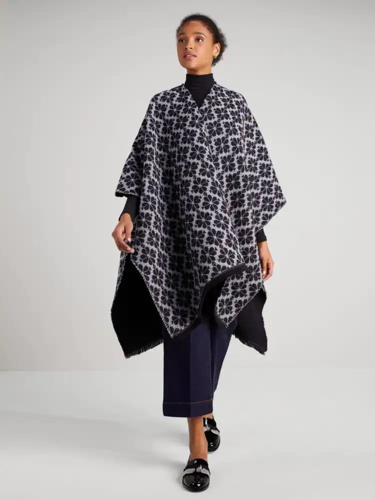 Most Versatile Poncho: Kate Spade Flower Reversible Ruana