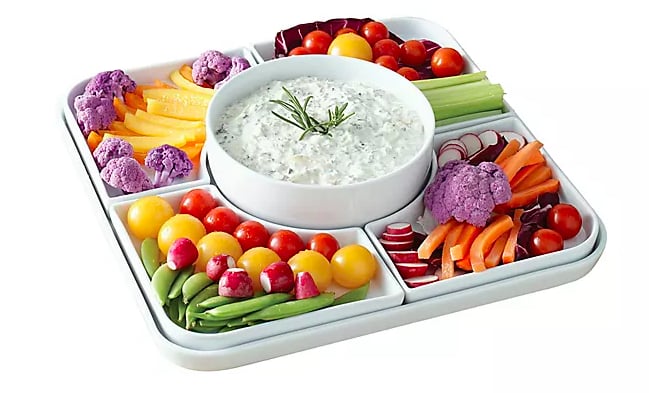 Our Table Hayden 6-Piece Square Appetizer Serving Dish Set