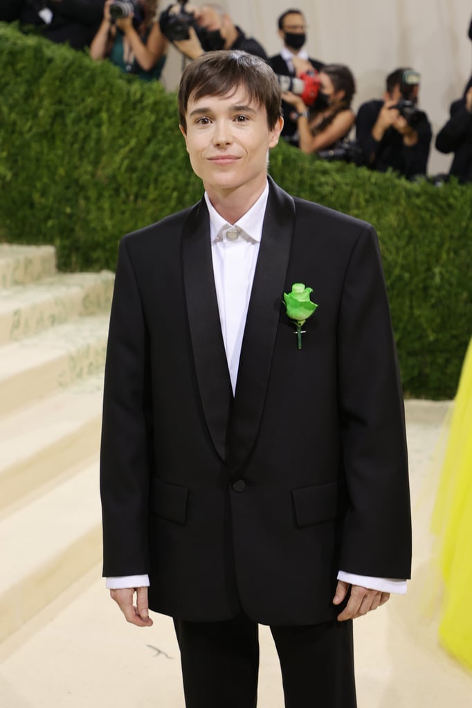 The Meaning Behind Elliot Page's Green Rose at the Met Gala