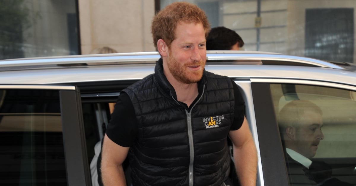 Prince Harry in London April 2016 POPSUGAR Celebrity