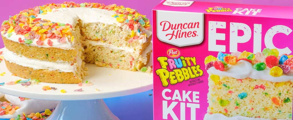 Duncan Hines Fruity Pebbles Cake Kit With Cereal Frosting