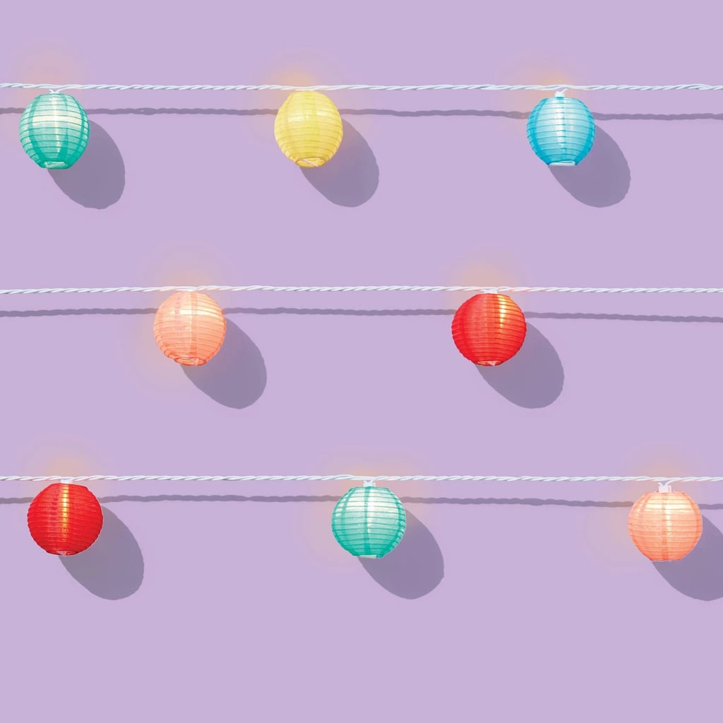 Sun Squad Incandescent Mini Lights With Nylon Lanterns