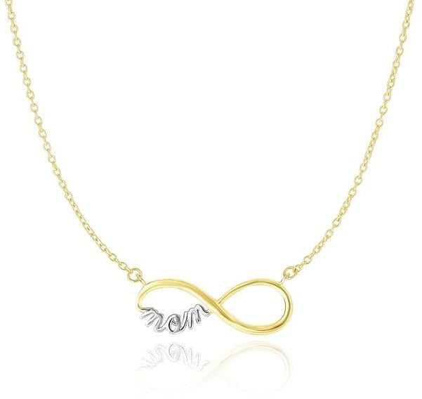 Ice Mom Infinity Style Chain Necklace in 14K Two-Tone Gold ($450)