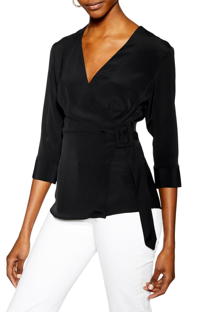 Topshop Wrap Blouse