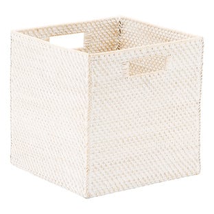 Rattan Cube Whitewash