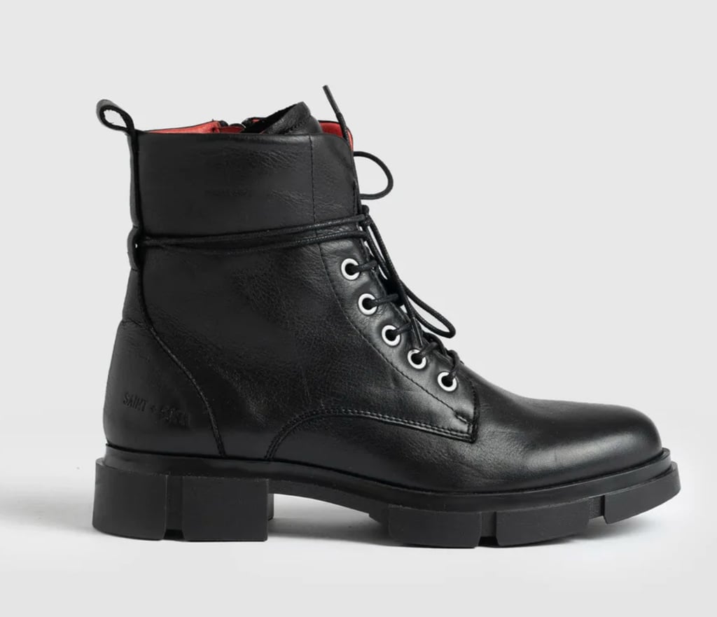 Black Combat Boots: Saint + Sofia