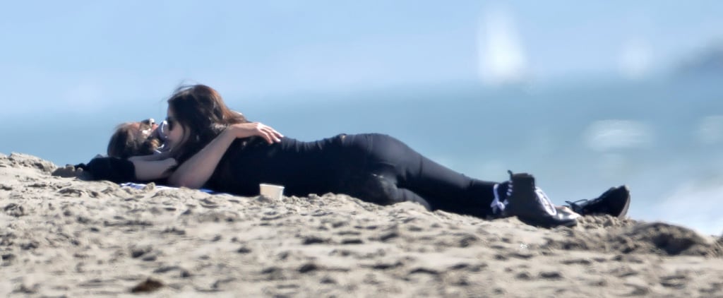 Irina Shayk and Bradley Cooper at the Beach in LA Feb. 2017