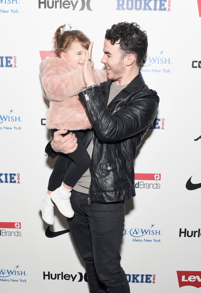 Kevin Jonas and Daughter Alena at New York Fashion Week 2017