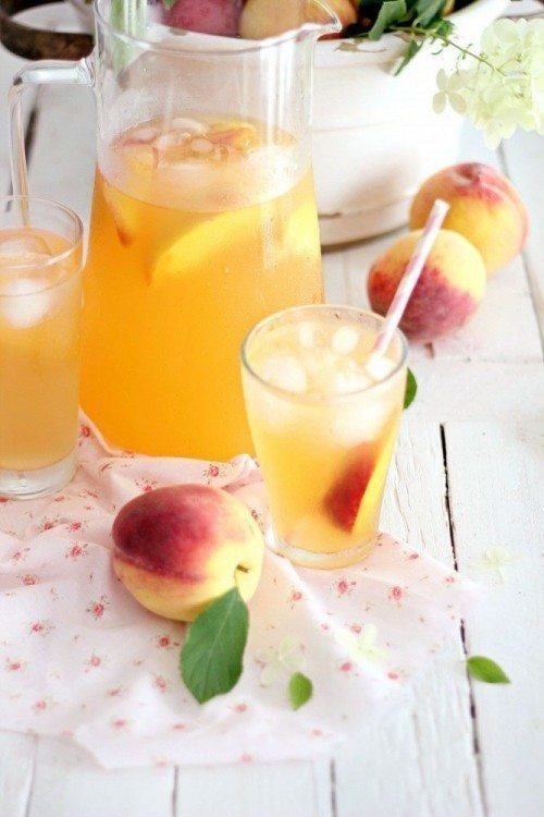 Get the recipe: peach tea punch
