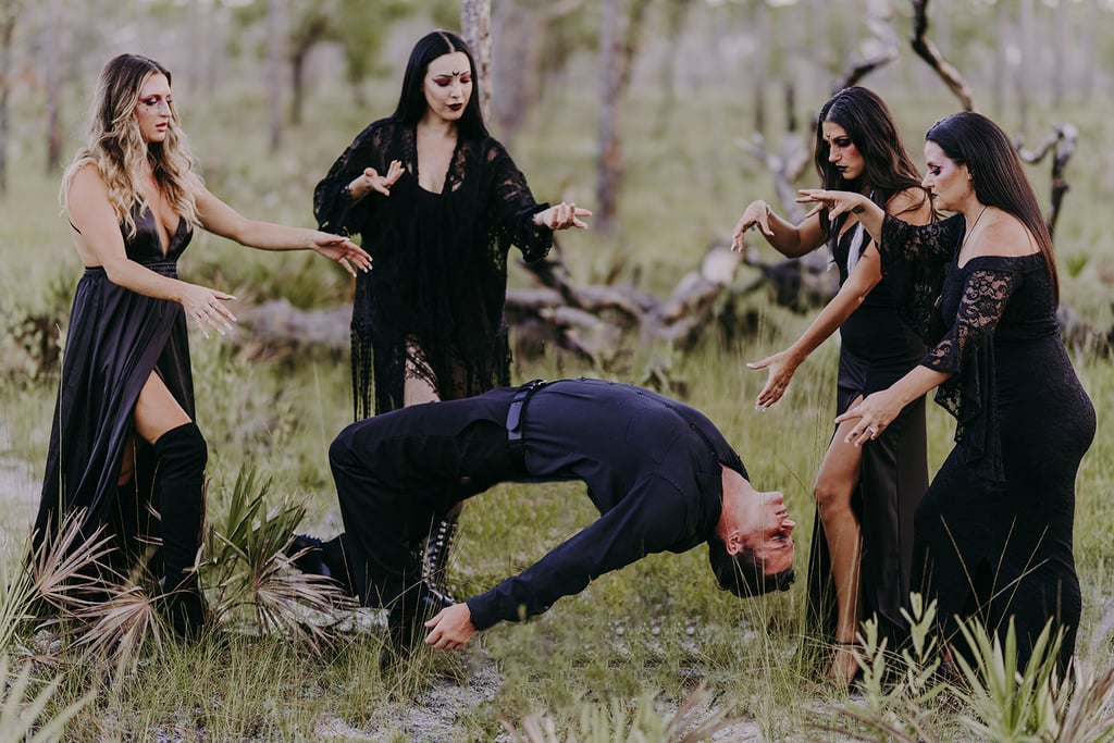 Witch-Inspired Halloween Wedding Shoot​