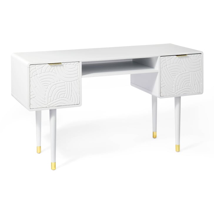 Tabitha Brown x Target Wooden Desk with Carved Pattern 12