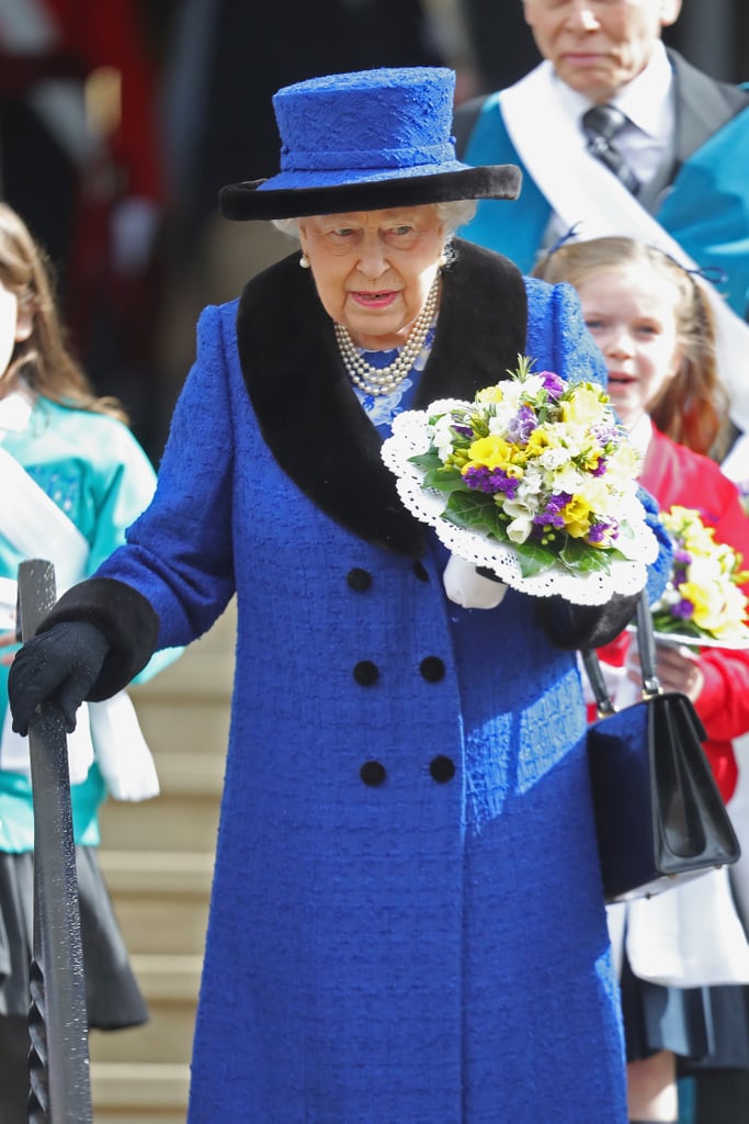 Queen Elizabeth II at Maundy Church Service March 2018