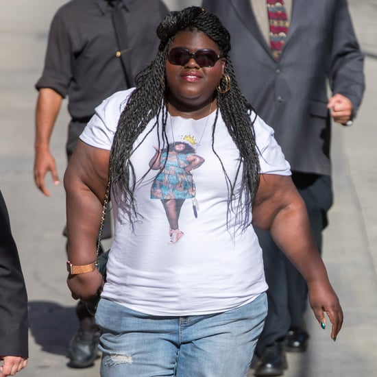 Gabourey Sidibe Wearing a T-Shirt With Her Face on It 2017
