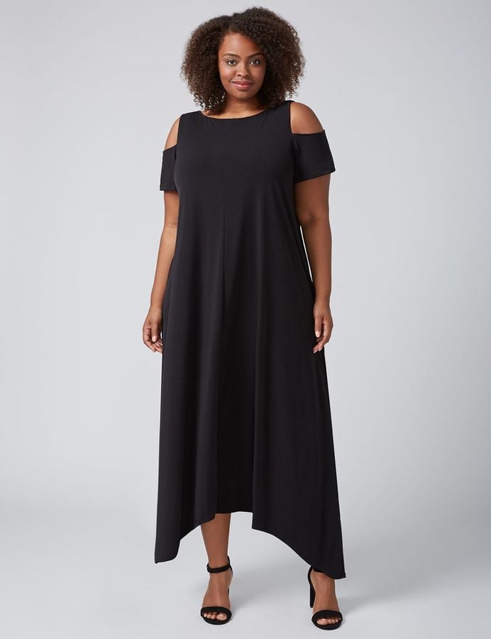 Cold-Shoulder Maxi Dress